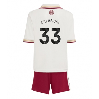 Billige Fotballdrakt Arsenal Riccardo Calafiori #33 Replika Tredjedraktsett Barn 2025-26 Kortermet (med bukser)